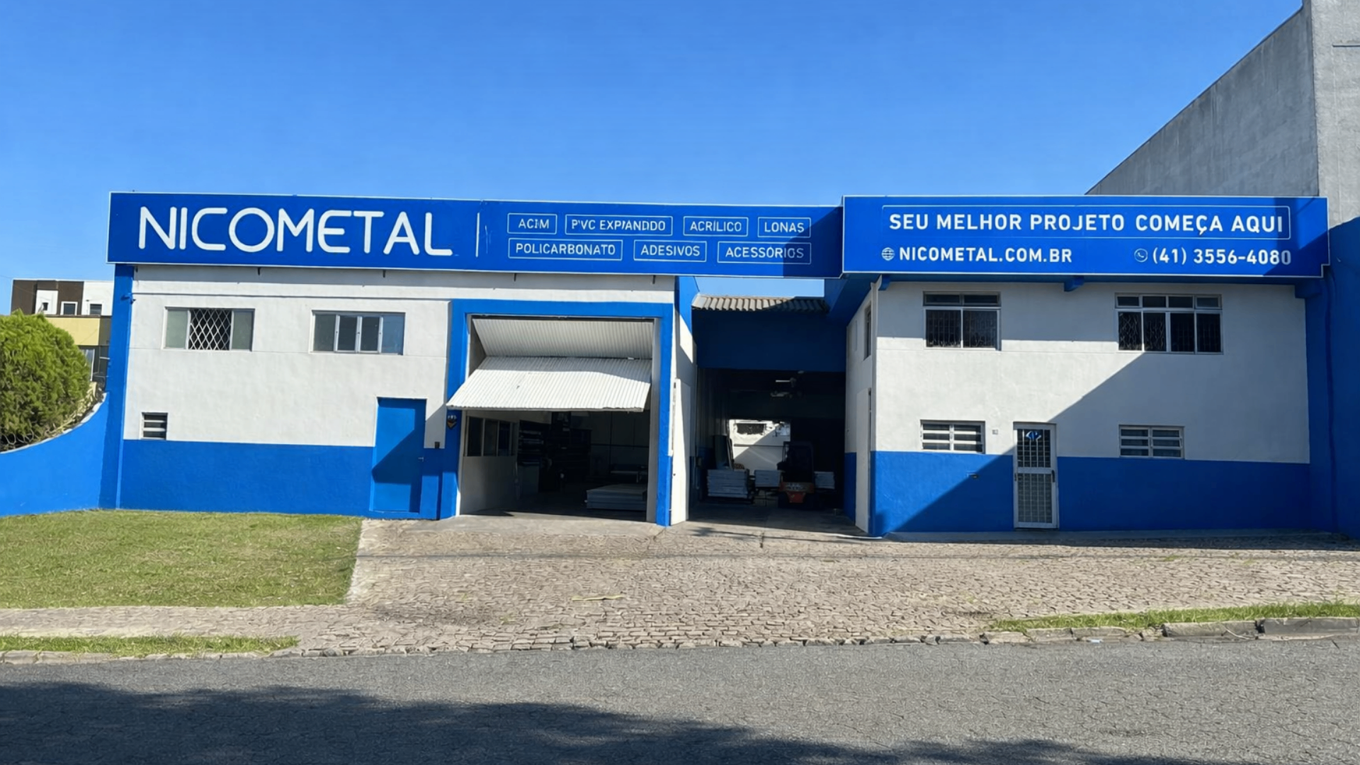 fachada nicometal curitiba acm nicometal obra pronta