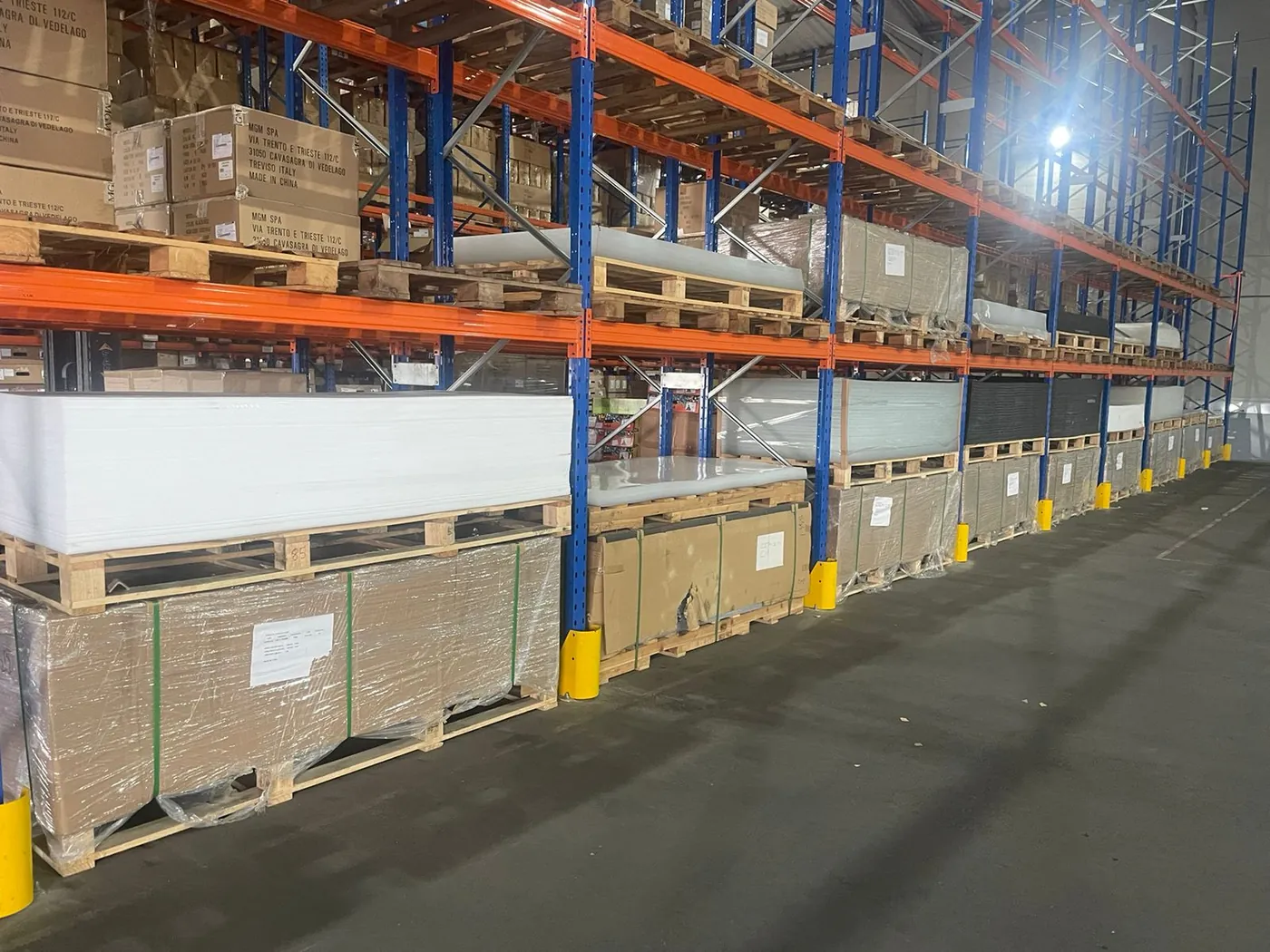 Estoque de materiais - Rack industrial